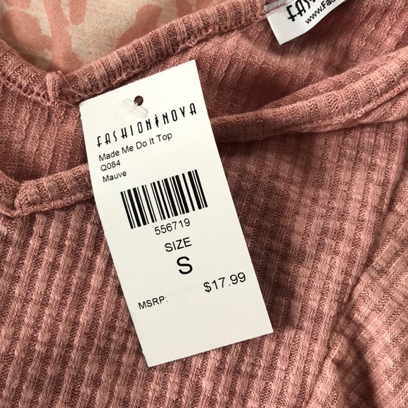 Light Pink Fashion Nova Flow Shirt NWT - Picture 2 of 2